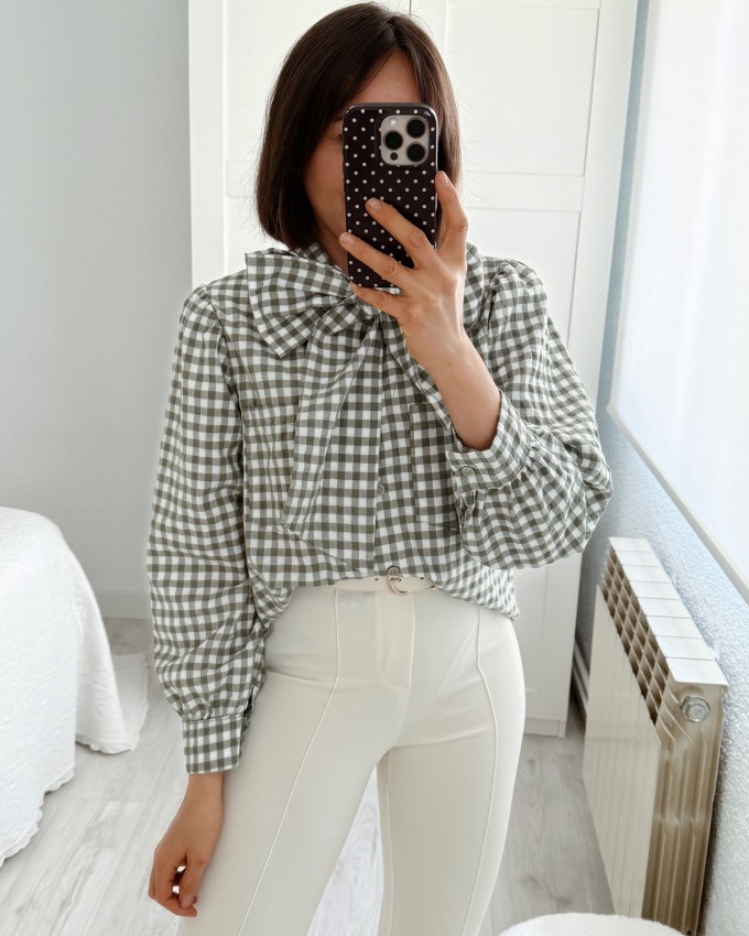 Camisa vichy verde