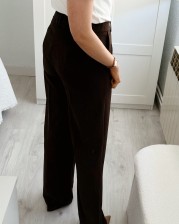 Pantalón fluido marrón