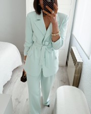 Traje aguamarina