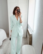 Traje aguamarina