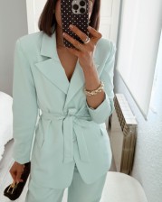 Traje aguamarina