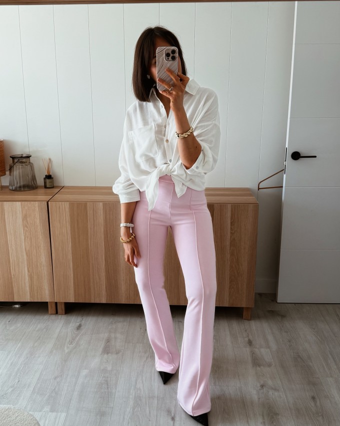 Legging flare Rosa