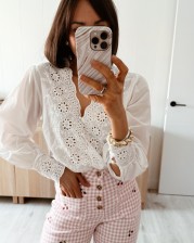 Blusa bordada onda