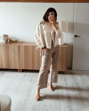 Pantalón Vichy mokka