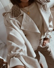 Gabardina vichy