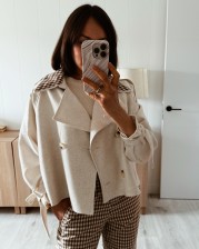 Gabardina vichy