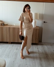Vestido beige