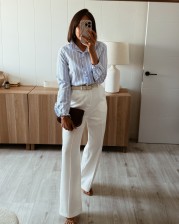 Camisa raya celeste