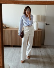 Camisa raya celeste