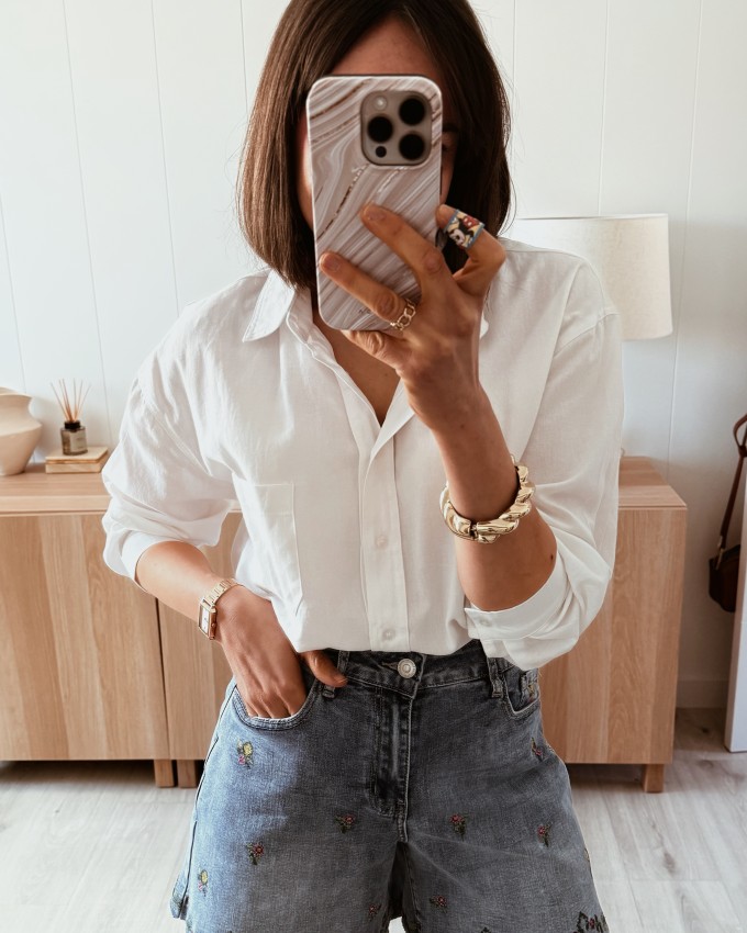 Short bordado ondita