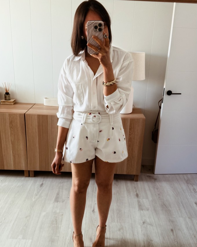 Short bordado