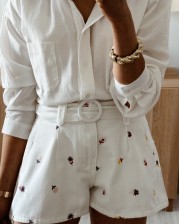 Short bordado