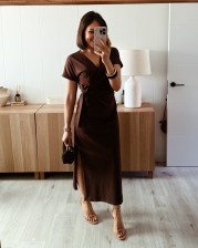Vestido chocolate