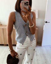 Pantalón bordado