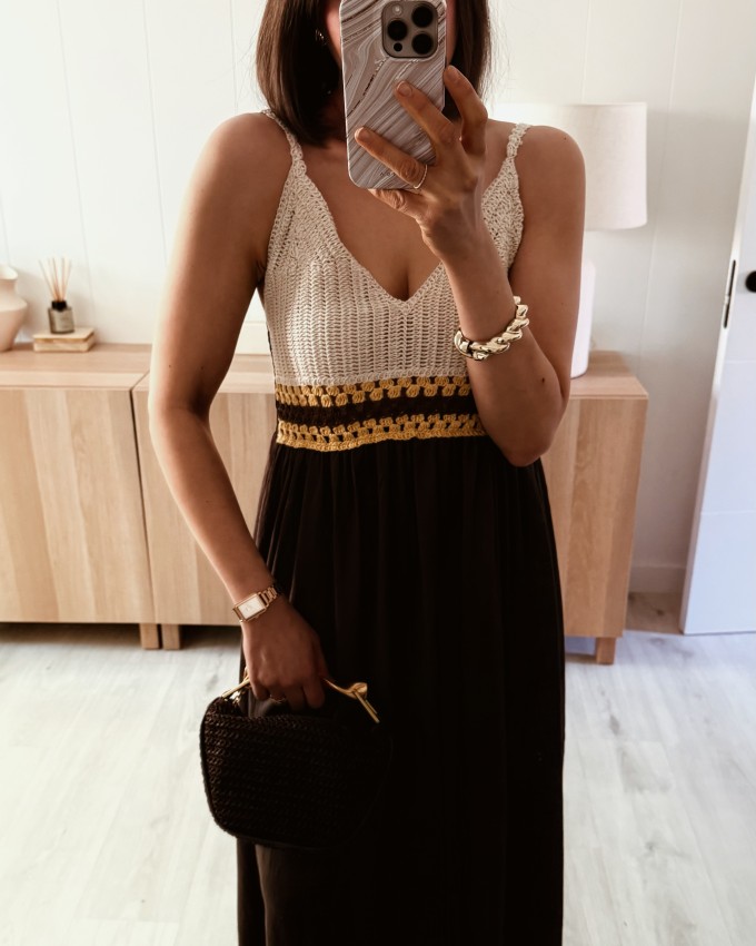 Vestido combinado
