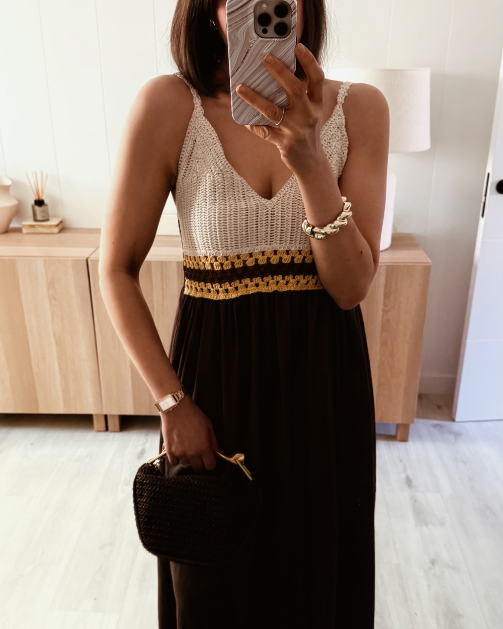 Vestido combinado