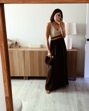 Vestido combinado