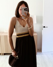 Vestido combinado