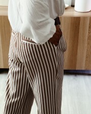 Pantalón rayita mokka