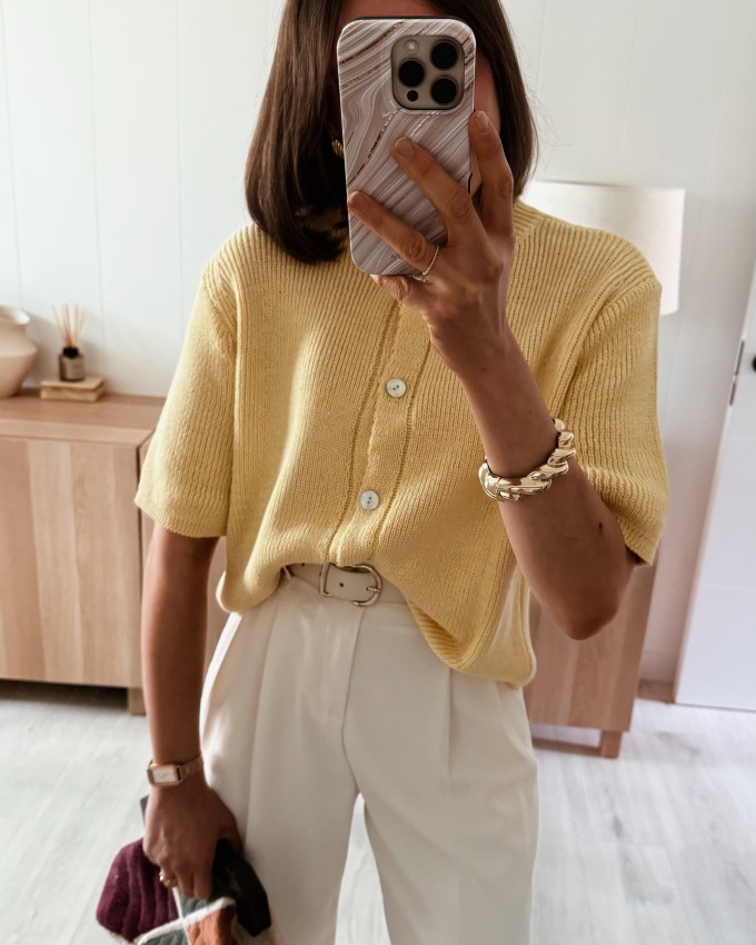 Cardigan amarillo
