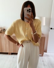 Cardigan amarillo