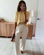 Cardigan amarillo