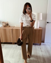 Blusa bordada blanca
