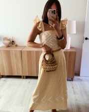 Conjunto bordado vichy