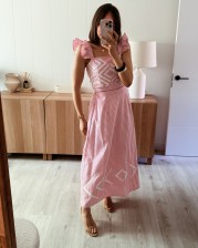Conjunto Vichy bordado