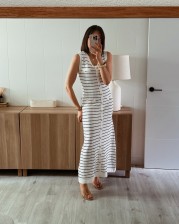 Vestido punto navy