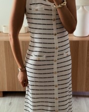 Vestido punto navy