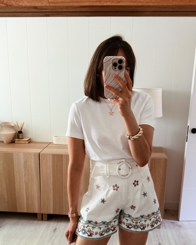 Short bordado