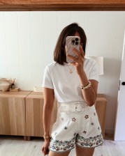 Short bordado