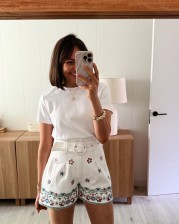 Short bordado