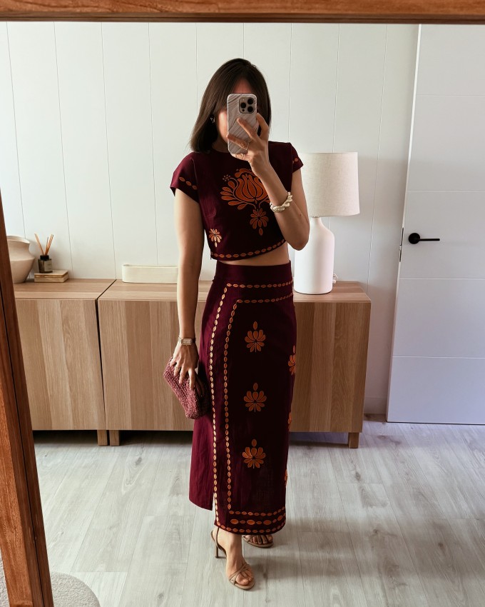 Conjunto bordado