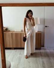 Conjunto chaleco bordado y pantalón